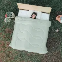 在飛比找momo購物網優惠-【LoveFu】月眠枕基本款 + 森呼吸永衡被-森眠綠x加大