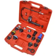 18 Piece Radiator Pressure Tester Kit Cooling System Leak Tool