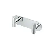Gatco 1291 Latitude II Double Robe Hook Rack - Chrome