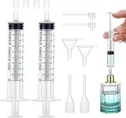 Segbeauty 2 set of Perfume Refill Pump Tools, including Transparent Funnels, Pipettes, Perfume Refill Pumps and 10ml Syringes, for Filing Samples Perfumes