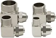 PL4 6 8 10 12mm Pipe Tube to -M5 M6 1/8 1/4 3/8 1/2 Trachea Quick Screw Connector Copper Pneumatic Components Fast Twist Joint(OD Tube 10mm,3/8")