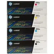 HP 305A / CE410A CE411A CE413A CE412A Set of 4 Colour Toner Cartridges