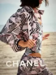 CHANEL 23C COCO BEACH NEW TAGS BLACK BERMUDA IRRIDICENT HIGH-RISE SHORTS 40-42
