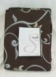 2 pc Softline Farrah Chocolate Rod Pocket Panels (1 Pair) 110" x 84" NIP