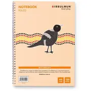 BIBBULMUN RULED SPIRAL NOTEBOOK Side Bound A4 7mm 120 Pages