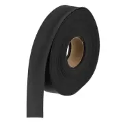 1 Inch Double Fold Bias Tape Continuous Bulk Bias Tape Black 10 Yards