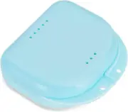 Dental Mouthguard Container Orthodontic Retainer Case with Vent Holes, Denture H