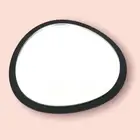 Round Pebble Shaped Acrylic Mirrors with a Colour Frame of your choice & Hooks