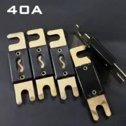Gold Plated Flat Metal Fuse 40A 32V Slow Bolt Blade ANL Fuses For Car Audio
