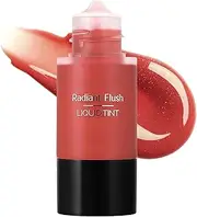 DAGEDA Liquid Blush, Lightweight and Smooth Liquid Blush for Cheeks, High Pigmented Color for Makeup, Blendable & Buildable, Long-Wearing, Weightless Natural Dewy Finish (#Pearlescent Coral)