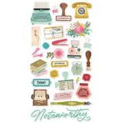 Noteworthy Chipboard Stickers 6"X12"