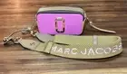 Marc Jacobs Snapshot Leather Cross Body Bag Clutch Bow Pink New W/Tags Dust Bag