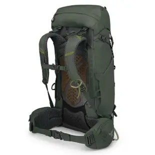【Osprey】Kestrel 38 輕量登山背包 附背包防水套 男款 盆景綠(健行背包 徙步旅行 登山後背包)