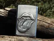The Rolling Stones Tongue Surprise Zippo Lighter - Mick Jagger - Keith Richards