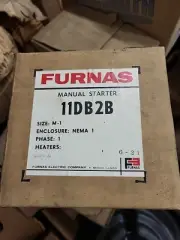 Furnas Cat. No. 11DB5B Manual Electric Motor Starter Sized M-1 Single Phase NOS