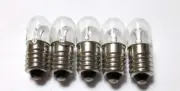 5 FIVE New #46 6.3V .25A Screw Base Antique Radio Dial Lamps Fender Amp Pilot