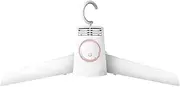 JUSHZ Electric Heated Clothes Airer Clothes Drying Rack Dry Soon Dryer Indoor Folding Foldable Small Electronic Hanger Over Radiator Airer Quick Shoe Dryer Portable Low Energy (White,420x69x201mm)
