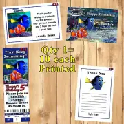 Finding Dory Nemo Invitations 10 ea with Env or Thank You Cards Personalized