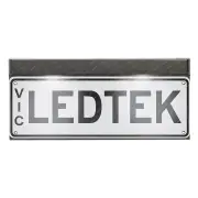 LED Autolamps Licence Number Light Plate Black Frame with 6 LED Lamps Box