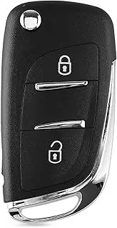 FLJKCT Car Key Shell 2 Button Modified FILP Folding Remote Car Key Shell Case,for Citroen C2 C3 C4 C5 C6 C8 Xsara Picasso