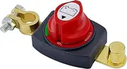 Ampper Top Post Battery Disconnect Switch, 12-48 V Battery Power Cut Master Switch Disconnect Isolator for Car, Vehicle, RV and Boat (Negative, On/Off)