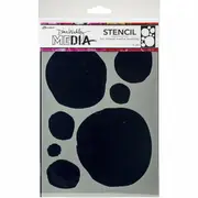 Dina Wakley Media Stencils 22.5x15cm-Circles For Painting
