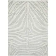 NEW Tapete Rug Chrome Savannah Zebra Print Rug 330x240cm