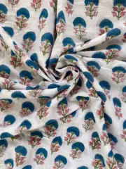 soft Cotton Fabric floral block print soft cotton fabric print cotton fabric