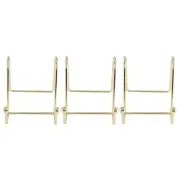 3 Pack Plate Stand for Display Gold Iron Easel Plate Holder Display Stand8283