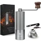 Manual Coffee Grinder with Stainless Steel Conical Burr. Aluminum Shell Hand ...