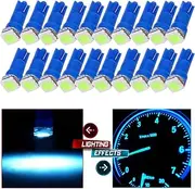20Pcs T5 5050 1SMD Car Dashboard Lights Cluster LED Bulbs Light