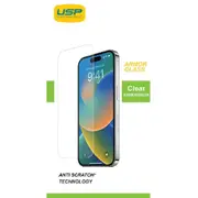USP Apple iPhone 16 / iPhone 15 / iPhone 15 Pro (6.1') Armor Glass Full Cover Tempered Glass Screen Protector - 5X Anti Scratch Technology 6972890208474