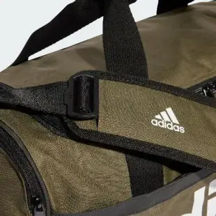 adidas 包包 Essentials Duffle Medium 男女款 綠 健身包 行李袋 雙拉鍊 愛迪達 HR5350