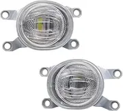 For Toyota For Harrier IV XU80 For Venza 2020 2021 2022 2023 Car Daytime Running Lights Fog Driving Lamp DRL Fog Light Assembly Car Accessories(White)