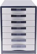 VUCICA Lateral File Cabinet, Lockable 7 Drawer Desktop File Cabinet Metal 12in*14in*16.4in (Color : B1)