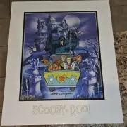 Hanna Barbera Scooby Doo and Gang Sericel Signed Bob Singer Mystery Machine #38