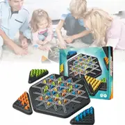 Chain Triangle Chess Set Brain Teaser Board Game for Family Fun & Strategy