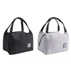 Zipper Oxford Cloth Handbags Food Storage Lunch Bag Picnic Pouch Lunch Box