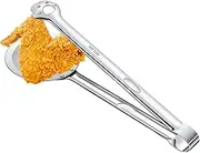 Food Tongs for Cooking, Food Tongs, Household Filter Clip Tongs, Cute Bear Fine Mesh Sieve with Clip Pliers, Reusable Filter Clamp for Roasting Food in Oil