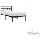 Metal Bed Frame with Headboard Mattress Base Bedstead Bedroom Furniture vidaXL