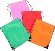 Abaodam 4pcs Sports Drawstring Bag Lightweight String Backpack for Outdoor Activities Versatile Travel Backpack with Capacity and Easy Closure