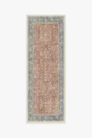 75' x 215' | Machine Washable Runner Rug | Kid & Pet Friendly | Indoor Rug | Celestine Coral Rug | Ruggable