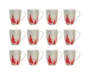 12x LVD Mugs Christmas Decorative Tableware/Serveware Home Kitchen Assorted