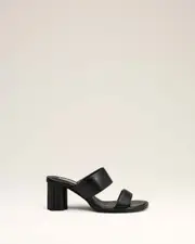 AMI Paris Double-Strap Slip-On Sandals 36,37,38,39,40 Black