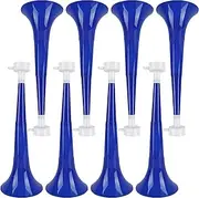 Hoarost 8 Pcs 10.24 Inch Collapsible Stadium Horn Plastic Vuvuzela Trumpet Horn Loud Sound Noise Maker for Sporting Events Graduation Games School Sports Party Supplies (Color Set 2)