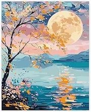 TARATH Paint by Numbers Adults, DIY Hand-Painted Oil Painting Kits, Paint by Numbers for Home Decoration, No Frame, 40 x 50 cm (Sunset)