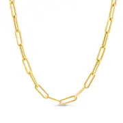 Hollywood Sensation Paperclip Link Necklace Effortless Glamour for Any Occasion in Gold at Nordstrom One Size