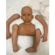 30" Painted Reborn Doll Kit Artist Handmade Reborn Toddler Dark Skin No Hair