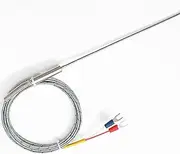 1.6 * 100 Armored thermocouple J Type Metal mesh Temperature Sensing Wire 0-600℃ Flexible high Temperature Furnace thermocouple.