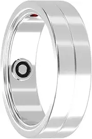 Maxcom mRing | Smart Ring | Silver Size 13 Sleep, Heart Rate and Fitness Tracking Wearable Smartring | Compatible with iOS/Android | 6 Days Battery Life